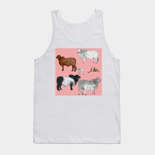 Brahman Cattle Pink Tank Top